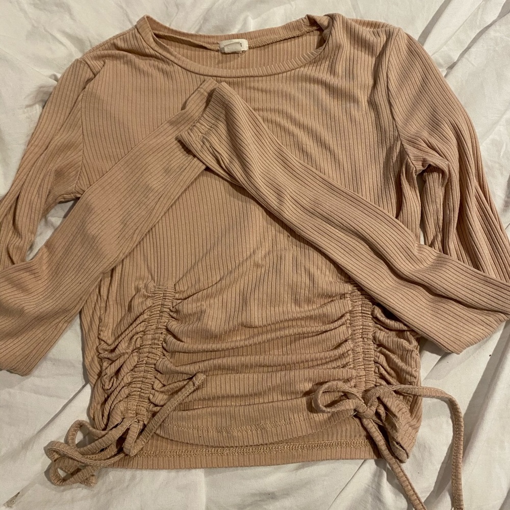ruched long sleeve